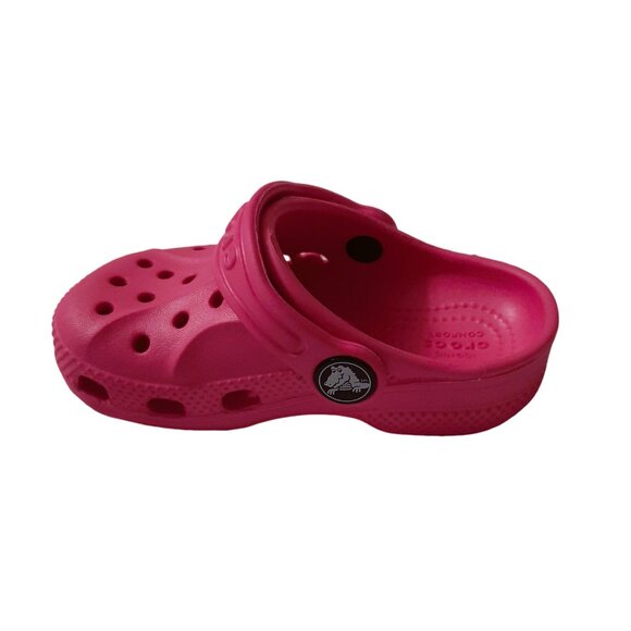 Toddler Girl's Pink Crocs Classic Clogs- Size c6 - Picture 8 of 9